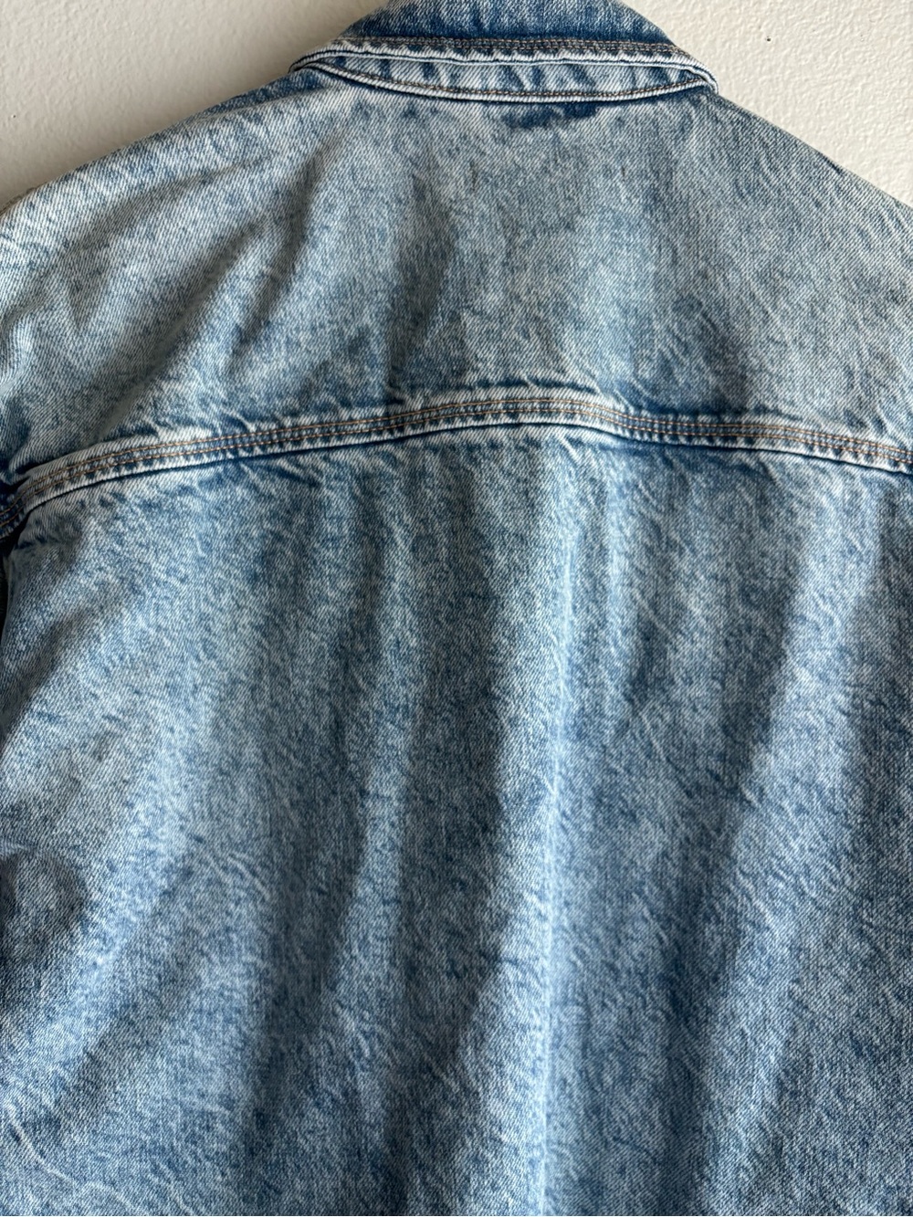 AllSaints Lily Shacket Dress Heavyweight Denim Button-Up Light Wash Women’s US 4 - Picture 9 of 15